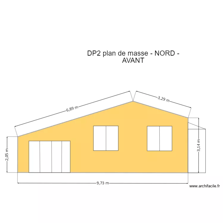 DP2 NORD AVANT. Plan de 