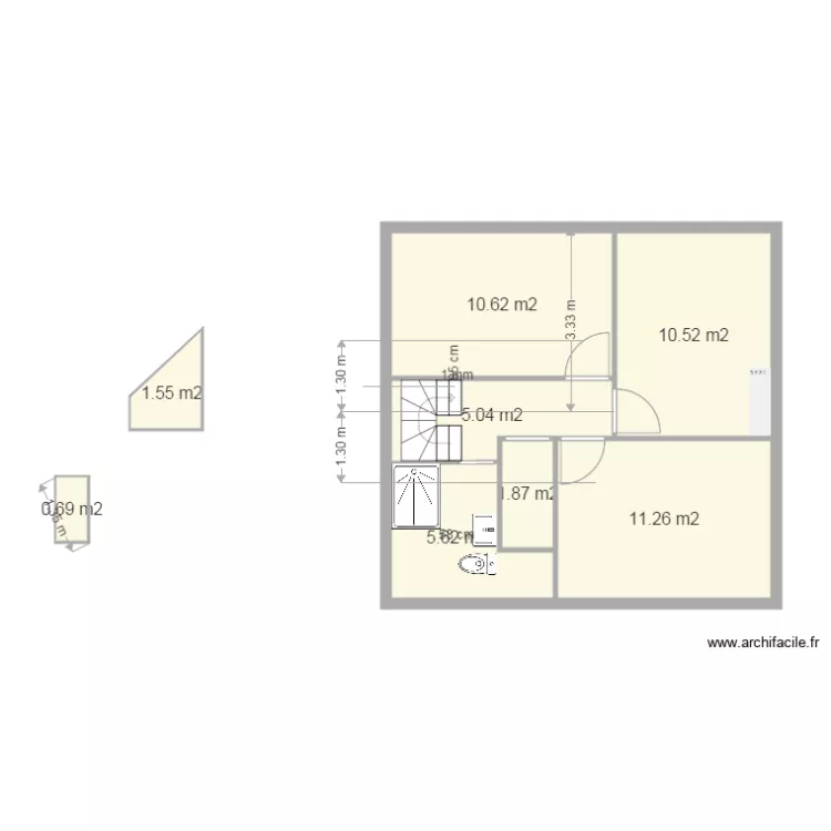 1ER ETAGE RIS projet U2. Plan de 1ER ETAGE RIS projet U2. Plan de