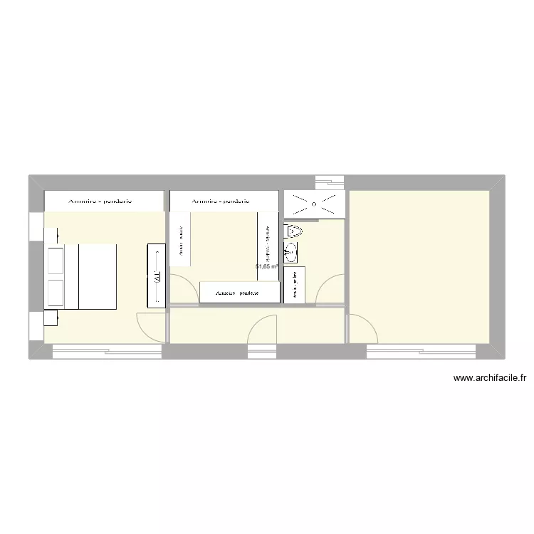 PIERRE 13X5=65 M2. Plan de 