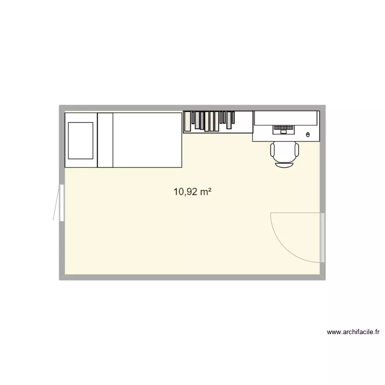 chambre maxou. Plan de 