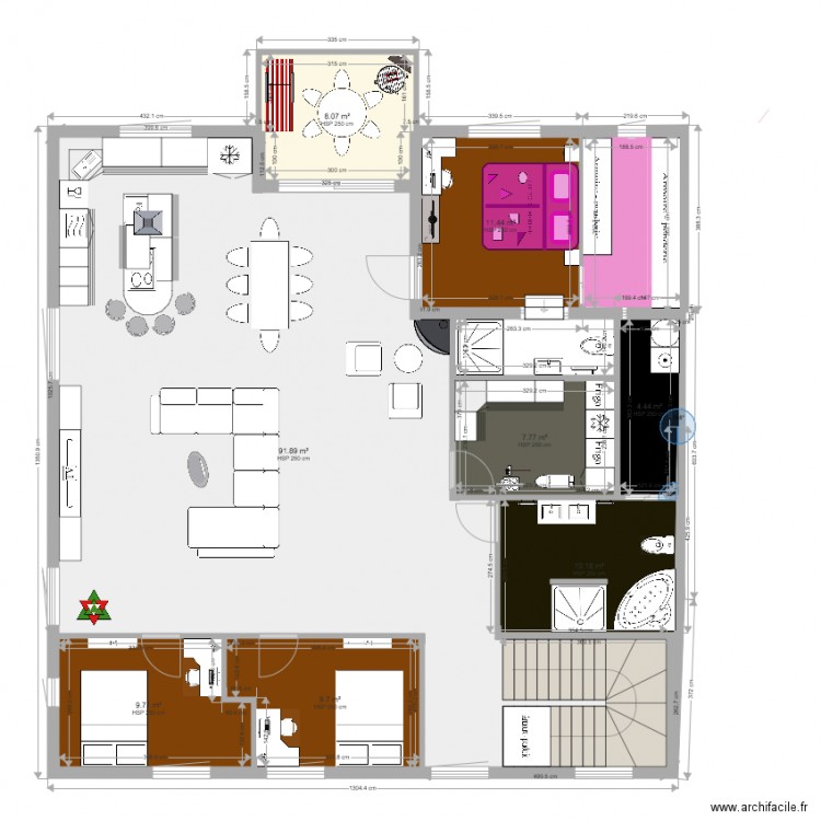 2 ETAGE JAMIE SALCICCIA ROSE. Plan de 0 pièce et 0 m2