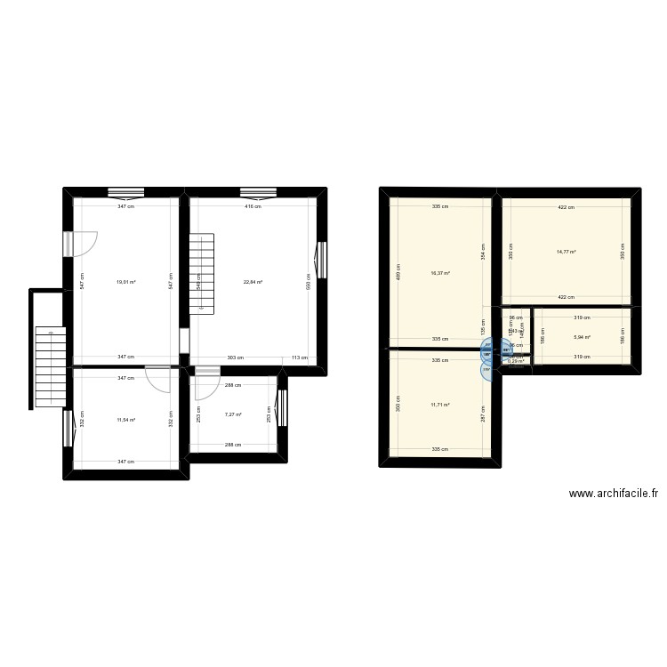 BANVILLE. Plan de 10 pièces et 111 m2