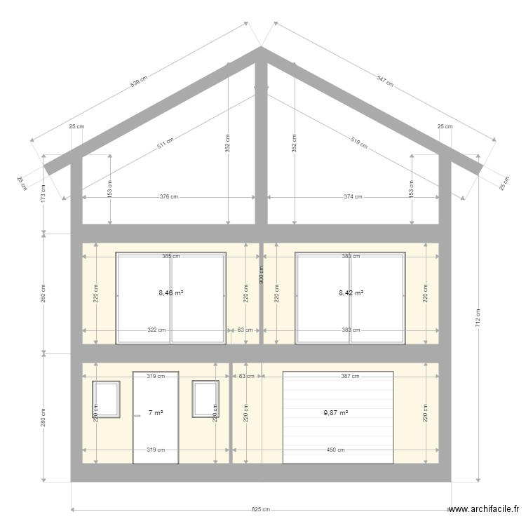 FACADE MAJAND. Plan de 0 pièce et 0 m2