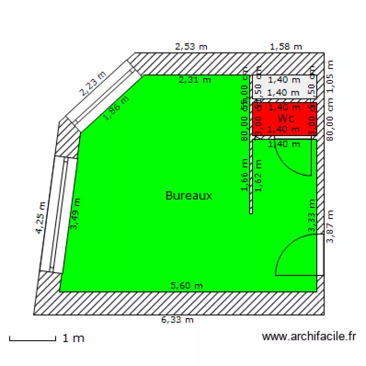 bureau. Plan de bureau. Plan de
