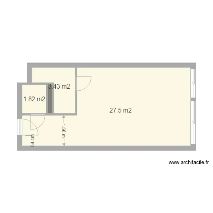 palmosa studio 3. Plan de 