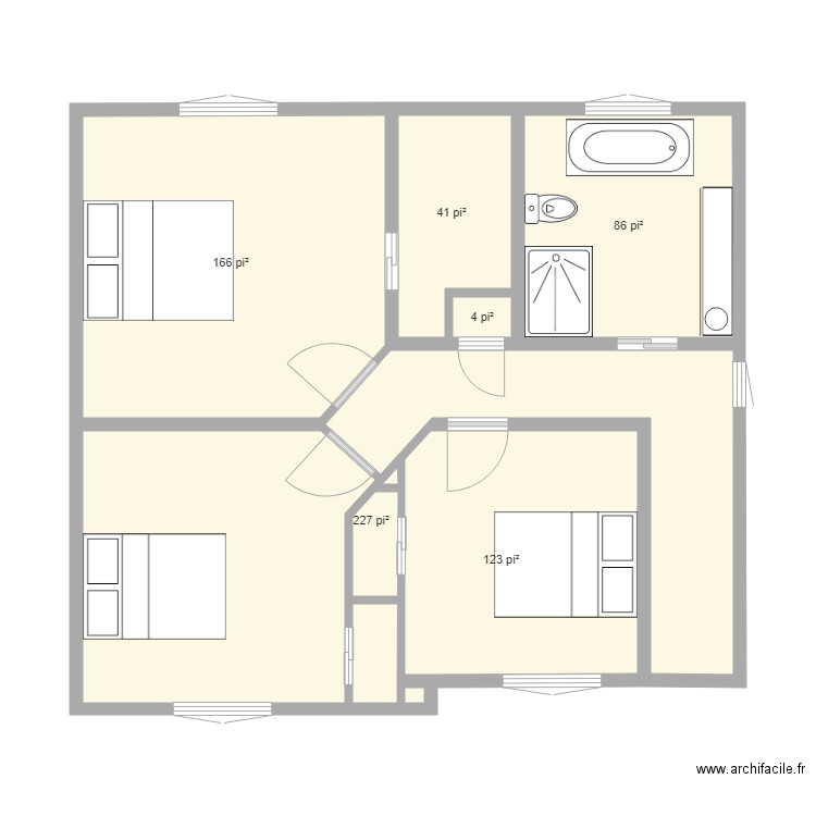 Plan maison intérieur. Plan de 0 pièce et 0 m2