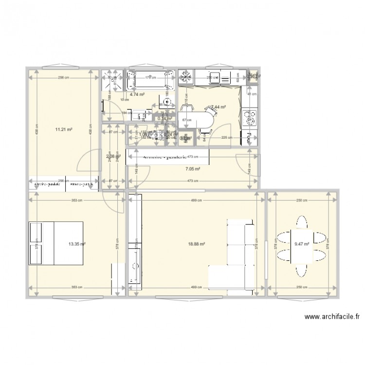 4 Venets av travaux 2018 v2. Plan de 0 pièce et 0 m2