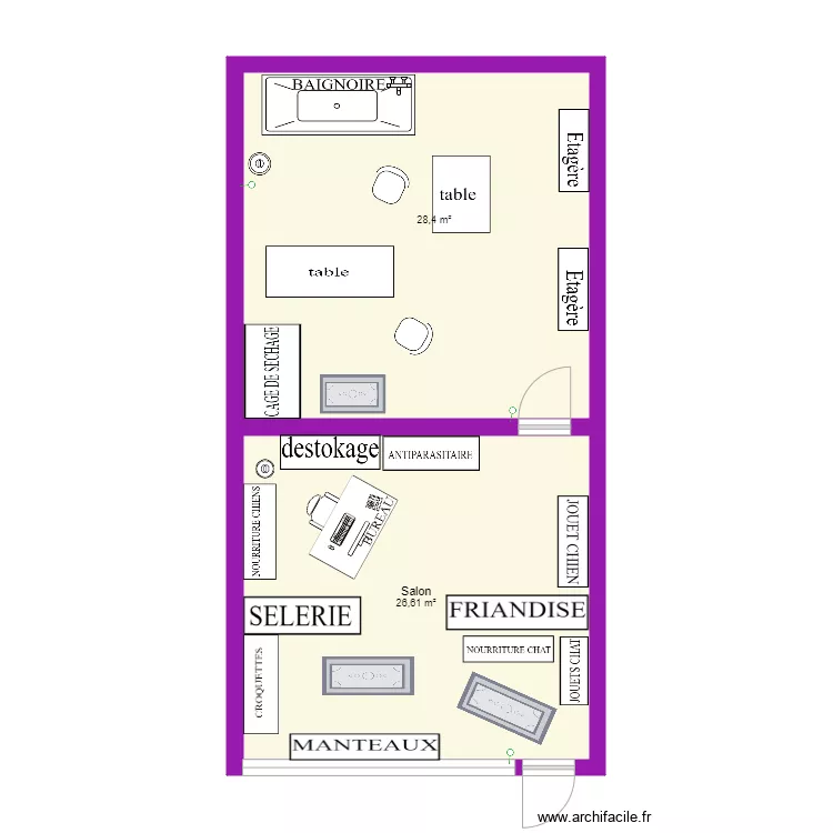 plan salon 1. Plan de 