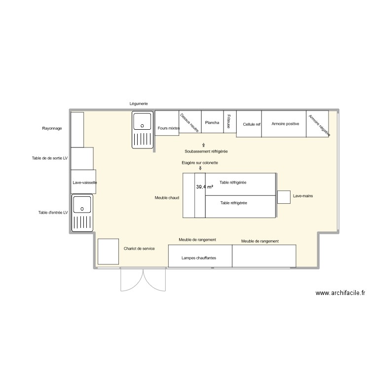 TETES HAUTES 2. Plan de 1 pièce et 39 m2