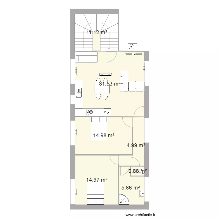 Appartement 29 E. Plan de Appartement 29 E. Plan de