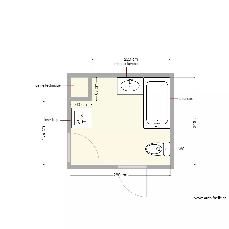 plan existant dossier 5405. Plan de 