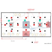 PLAN SALLE 01 06 18 LUSTRES SKYDOM gyptone ENFONCÉ DANS LE PLAFOND