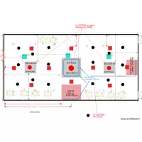 PLAN SALLE 01 06 18 LUSTRES SKYDOM gyptone ENFONC&Eacute; DANS LE PLAFOND