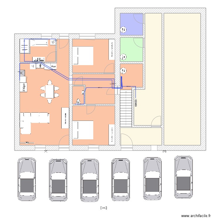Henriville amenagement 1 réseau eau. Plan de 0 pièce et 0 m2