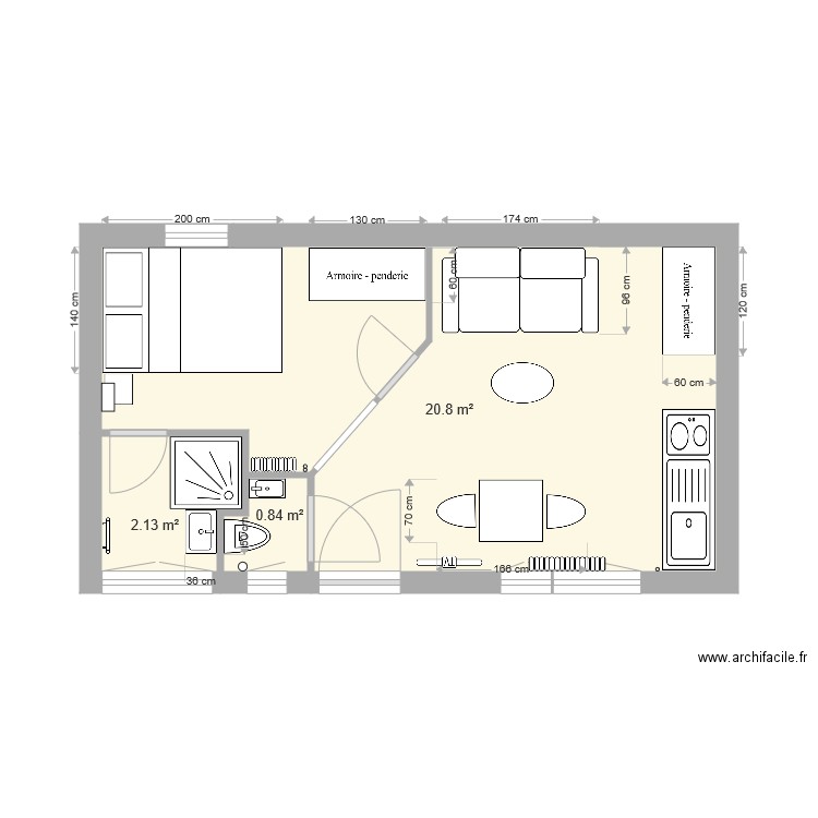 Félix Faure Colombes V7 cotes à jour. Plan de 0 pièce et 0 m2