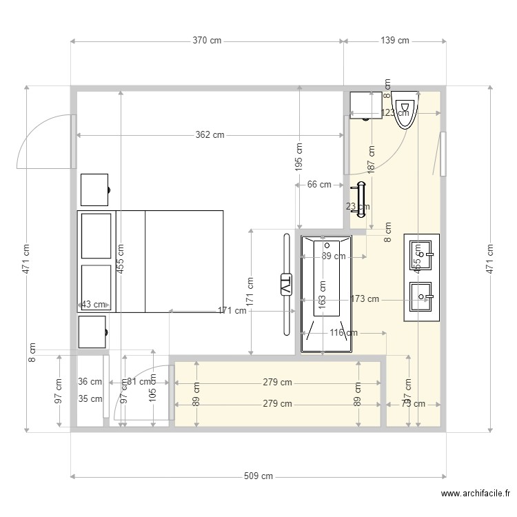 SALLE DE BAIN AOUT 2020. Plan de 0 pièce et 0 m2