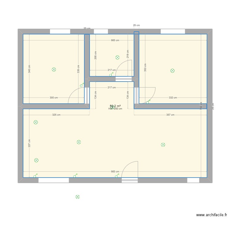 electricidad. Plan de 0 pièce et 0 m2