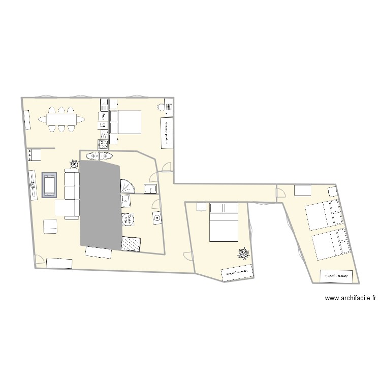 Blondel. Plan de 0 pièce et 0 m2