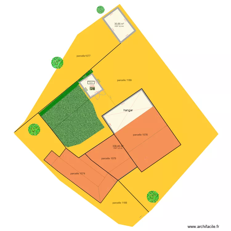 garage. Plan de 