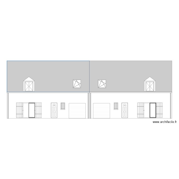 FACADE FERTE GAUCHER. Plan de 0 pièce et 0 m2