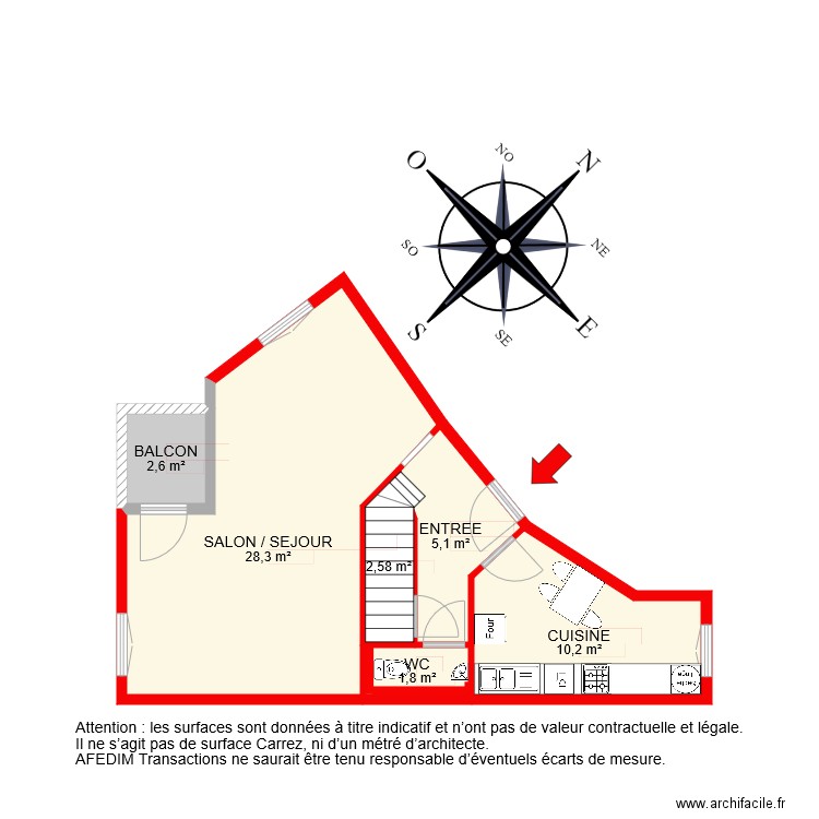 BI 6494 RDC. Plan de 0 pièce et 0 m2