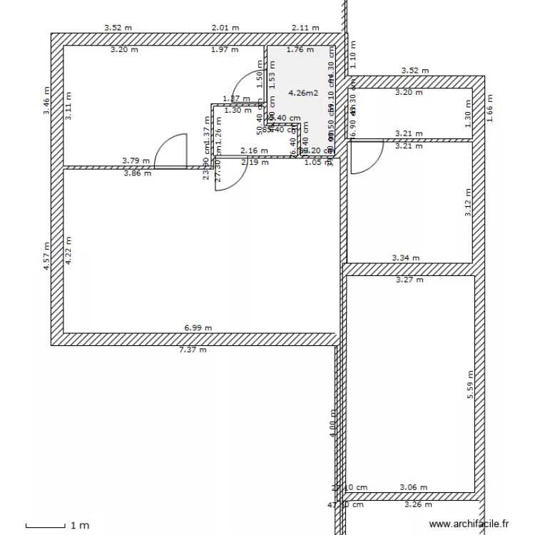 RDC villa est. Plan de 