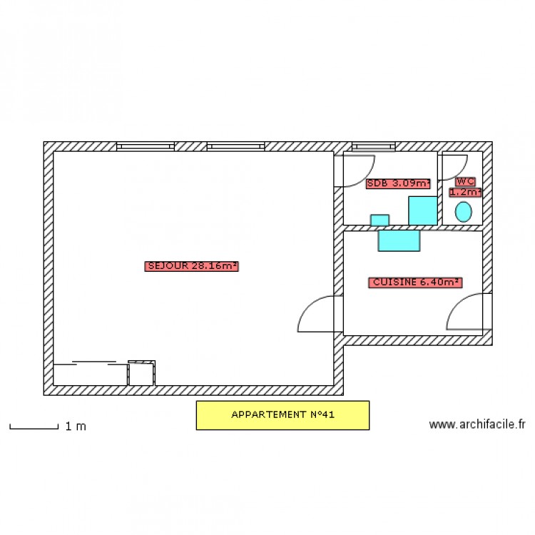 SABOT. Plan de 0 pièce et 0 m2