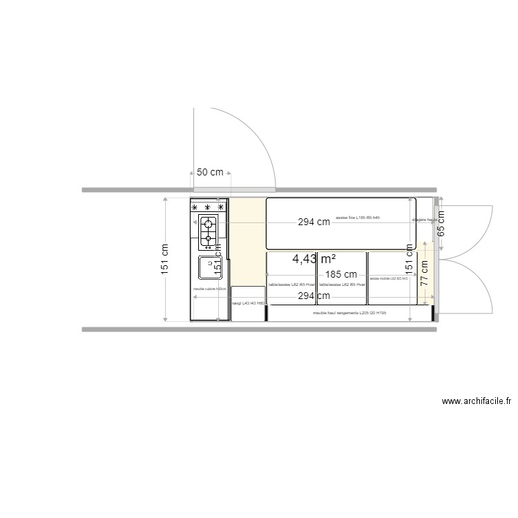 H2L2. Plan de 0 pièce et 0 m2