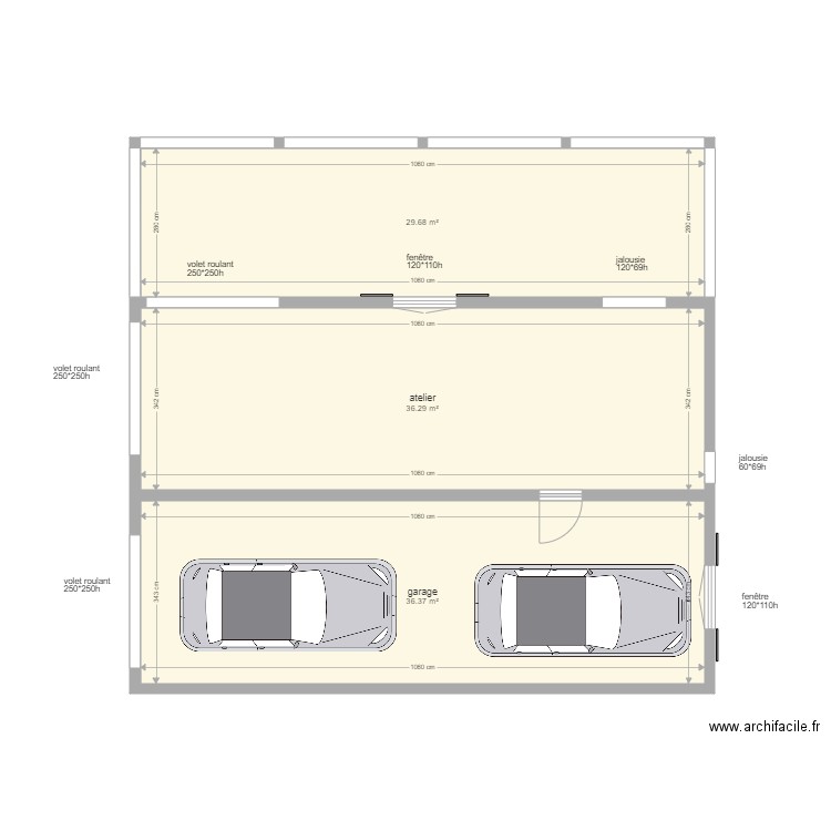  demi sous sol maison gwada version brut sans terrasse. Plan de 0 pièce et 0 m2