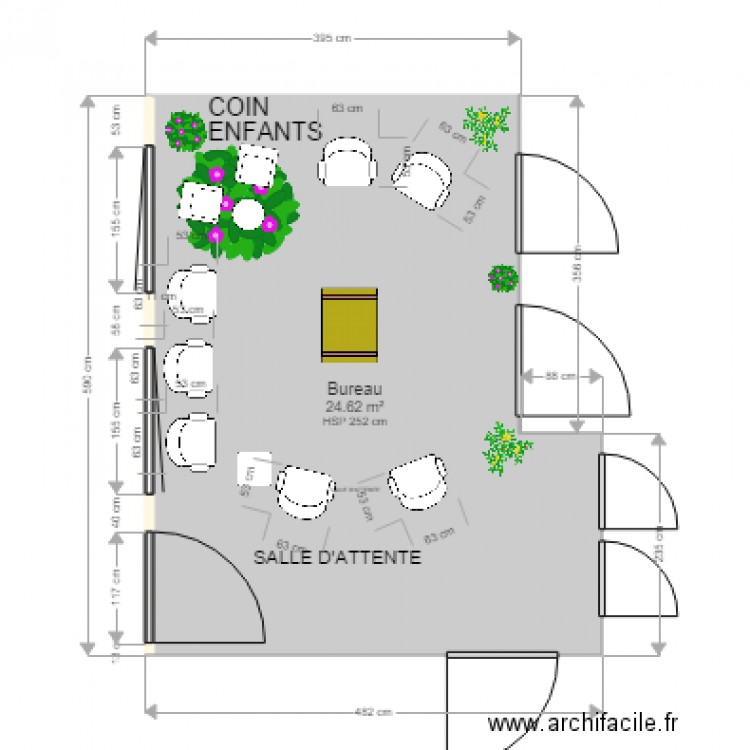 19 salle 22 FLEURIE TABLE 800x600. Plan de 0 pièce et 0 m2
