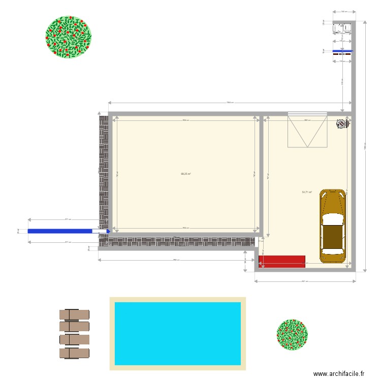 Olivier NAVARRE2. Plan de 2 pièces et 124 m2