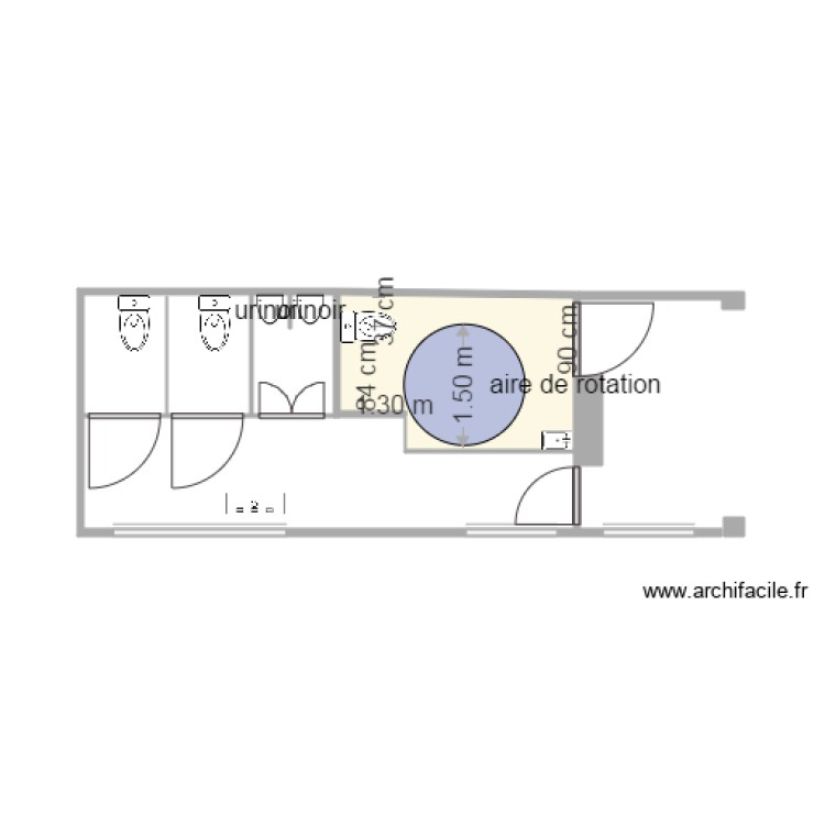 sanitaire garderie projet. Plan de 0 pièce et 0 m2