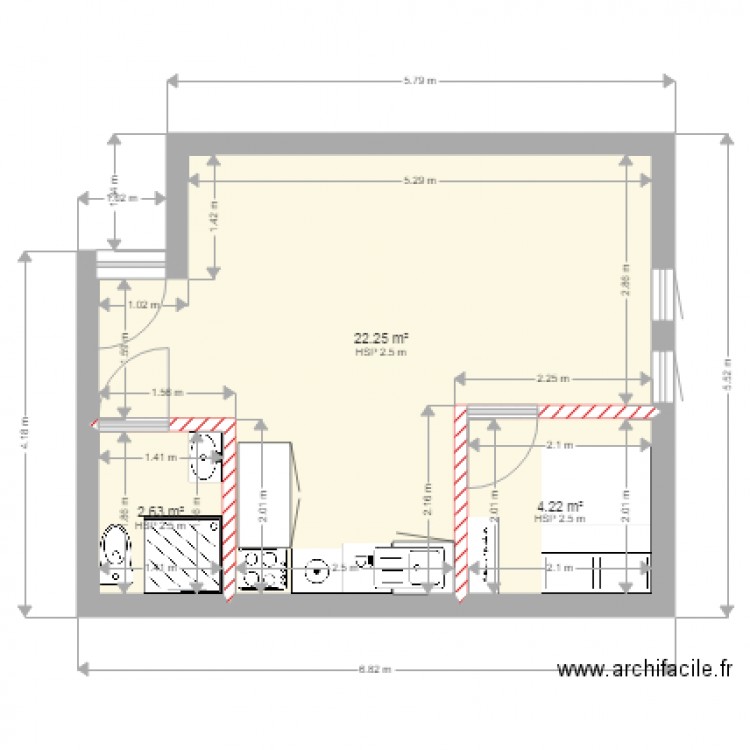 PAULINE. Plan de 0 pièce et 0 m2