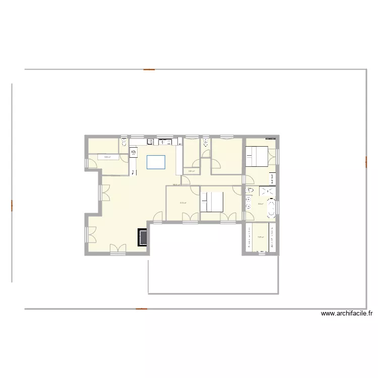 maison V2. Plan de 