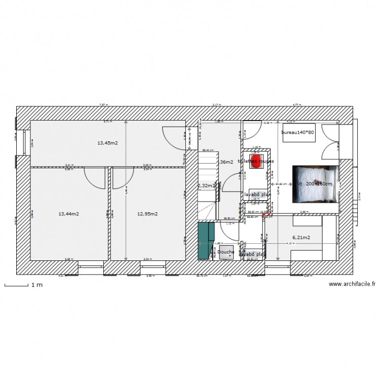 etage imprim. Plan de 0 pièce et 0 m2