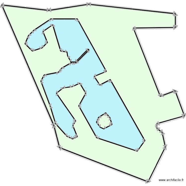 PLAN DE MASSE YRONDU 3. Plan de 3 pièces et -3300 m2