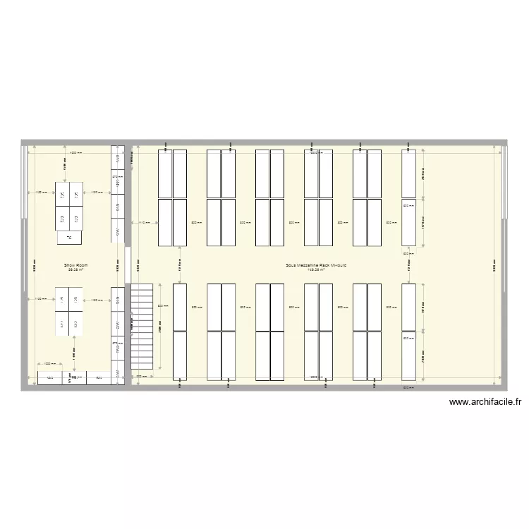 Sous Mezzanine. Plan de 