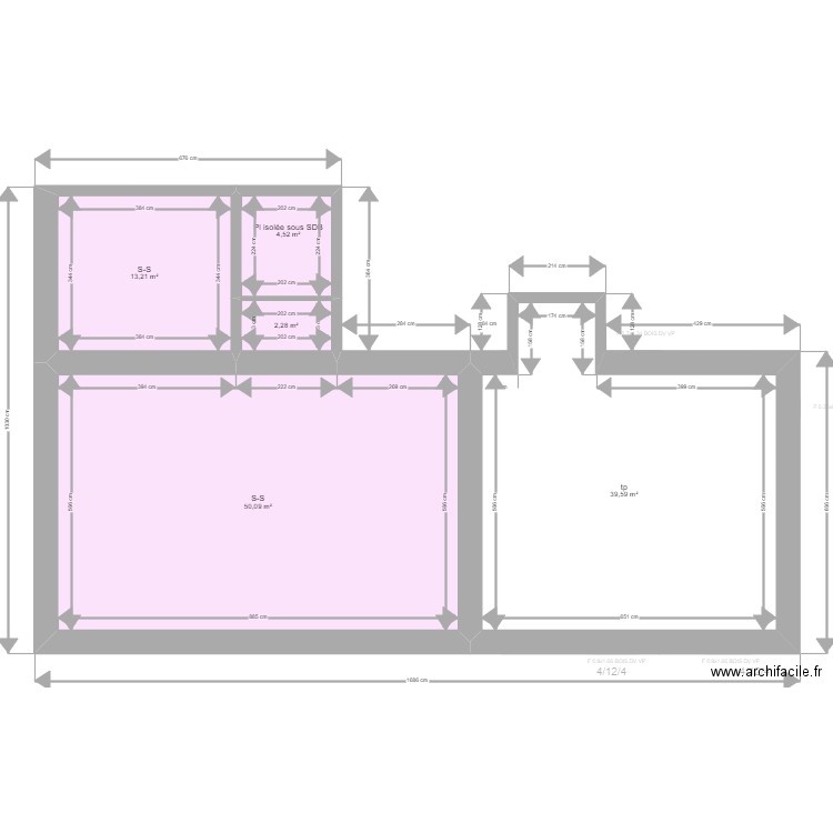 INDIVISION ST MARTIN. Plan de 19 pièces et 254 m2