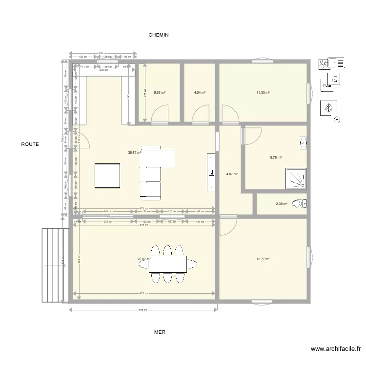 voil&agrave;5. Plan de 