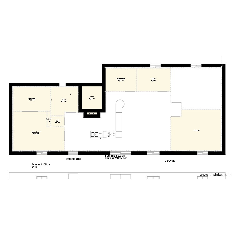 plan definitif. Plan de 10 pièces et 67 m2