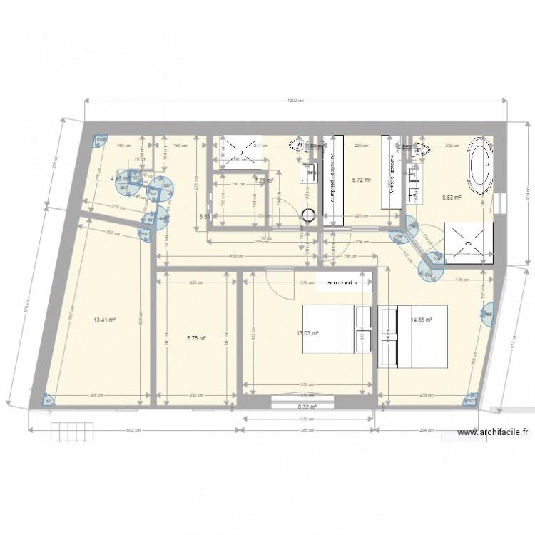 BS Ouest 12x9 V3 Ascenseur. Plan de 0 pièce et 0 m2