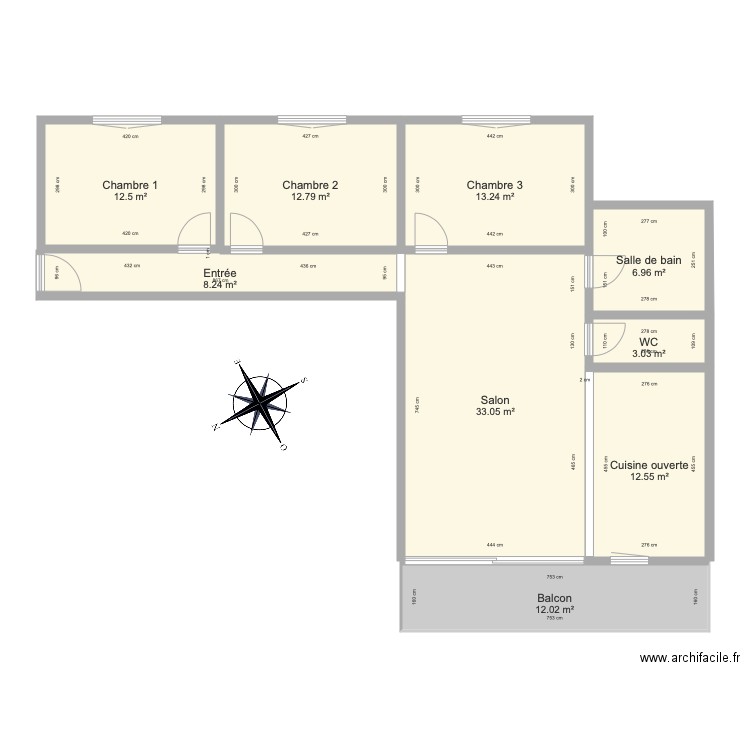 3 chambres Luxembourg Merl. Plan de 0 pièce et 0 m2