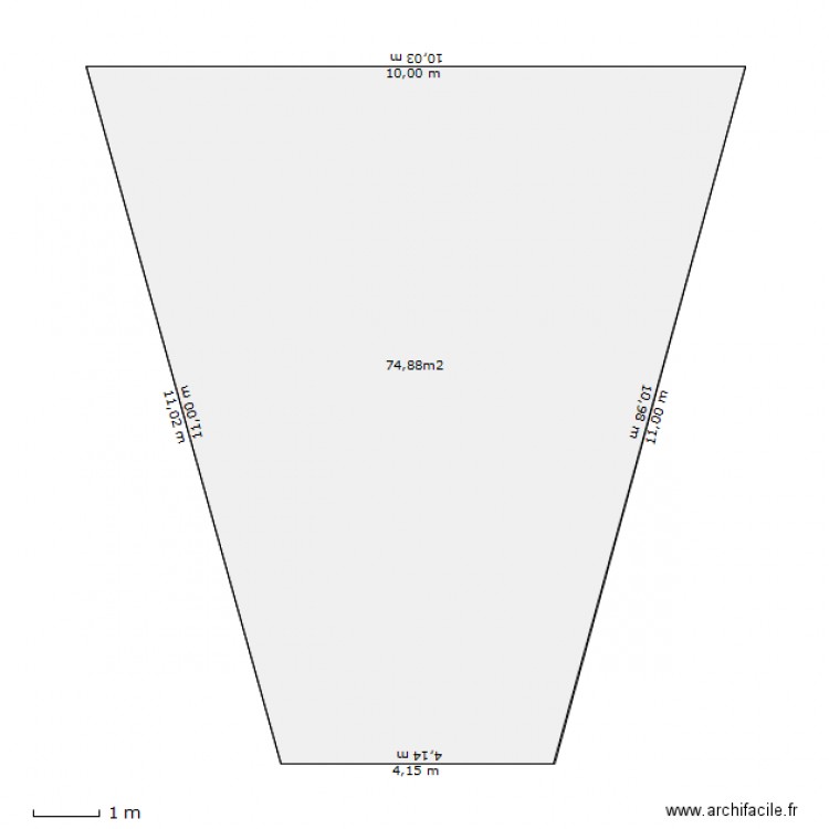 Parcelle 1176. Plan de 0 pièce et 0 m2