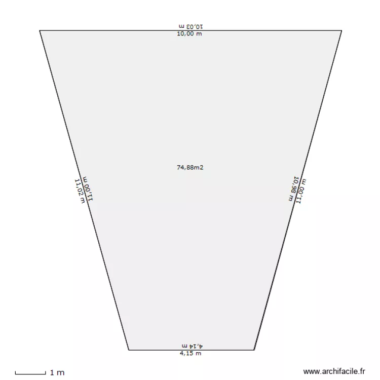 Parcelle 1176. Plan de 