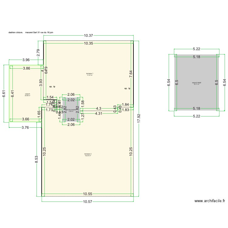 villa du 18 juin macarel   . Plan de 0 pièce et 0 m2