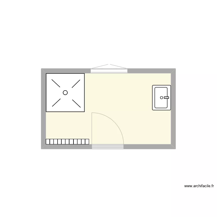 MEURET SDB existant. Plan de MEURET SDB existant. Plan de