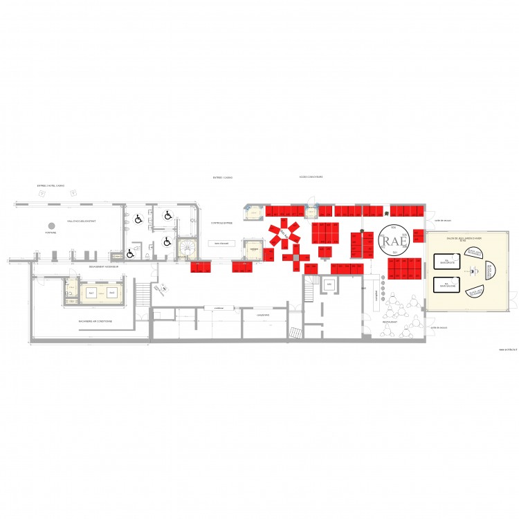 PROJET SALLE MAS CASINO 314 nico. Plan de 0 pièce et 0 m2