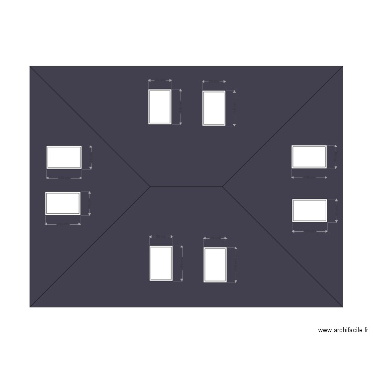 VUE DE DESSUS PROJET ardoise. Plan de 0 pièce et 0 m2