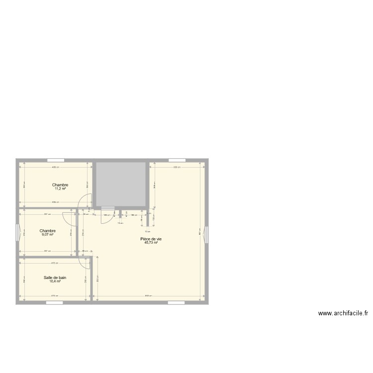 WAGNER. Plan de 5 pièces et 84 m2