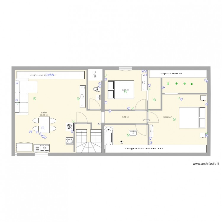 f3 combles cuisine. Plan de 0 pièce et 0 m2